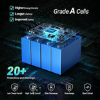 HQST 12 Volt 100Ah Lithium Iron Phosphate Battery - Image 2