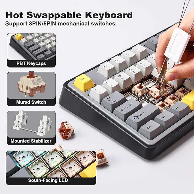 AJAZZ AK980 Wireless Keyboard - Image 7