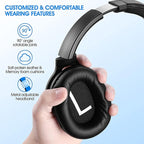 ZIHNIC Active Noise Cancelling Headphones, 40H Playtime Wireless Bluetooth - Image 3