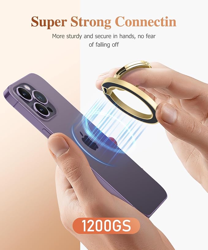 GVIEWIN Magnetic Phone Ring Holder, Compatible - Image 2