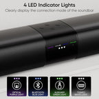 Sound Bar for Smart TV, 80W 2.0 Channel Detachable Soundbar - Image 3