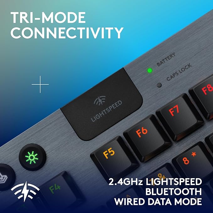 Logitech G915 X Lightspeed TKL Wireless Mechanical Gaming Keyboard, Double-Shot - Image 5