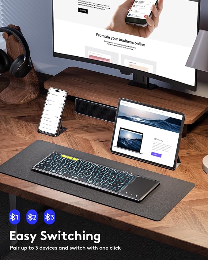 Samsers Foldable Bluetooth Keyboard - Image 2