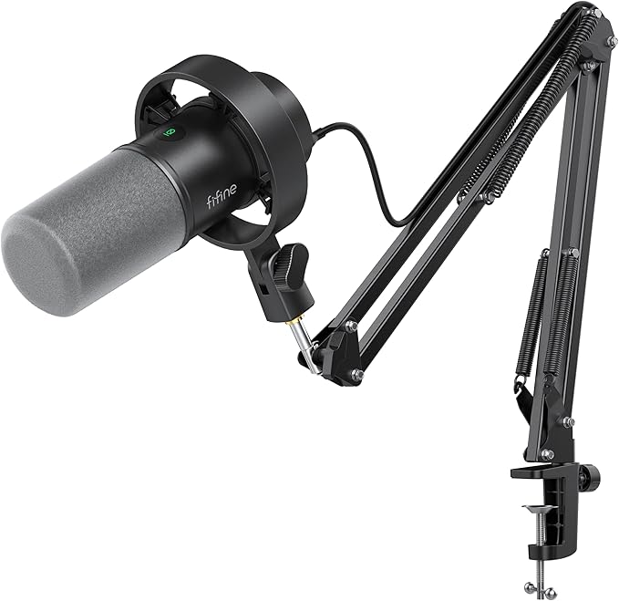 FIFINE K688 Podcast Microphone Kit, USB/XLR Dynamic Microphone by FIFINE