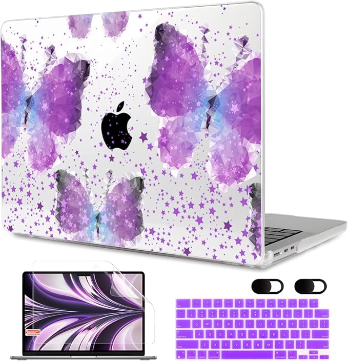 MEEgoodo Case for M4/M3/M2 MacBook Air 13.6 inch Case 2025 2024 2022, Fit Model by MEEgoodo