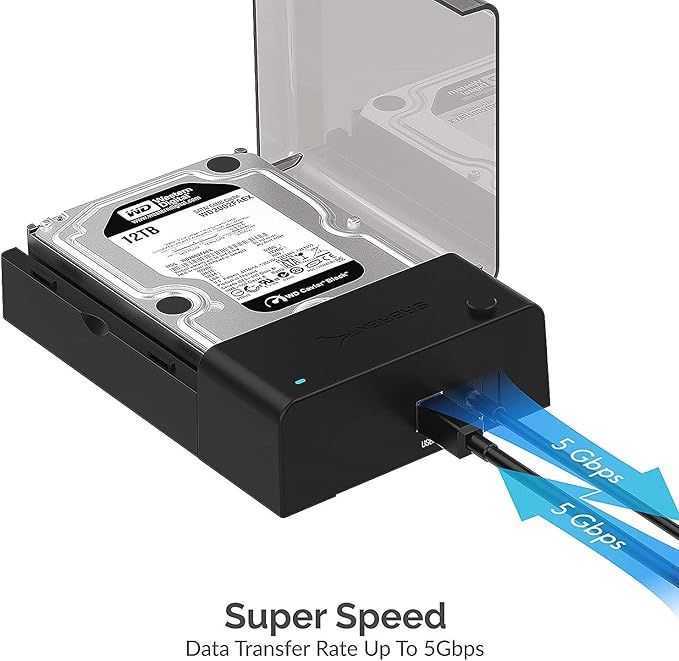 SABRENT USB 3.0 to SATA External Hard Drive Lay Flat Docking Station - Image 5