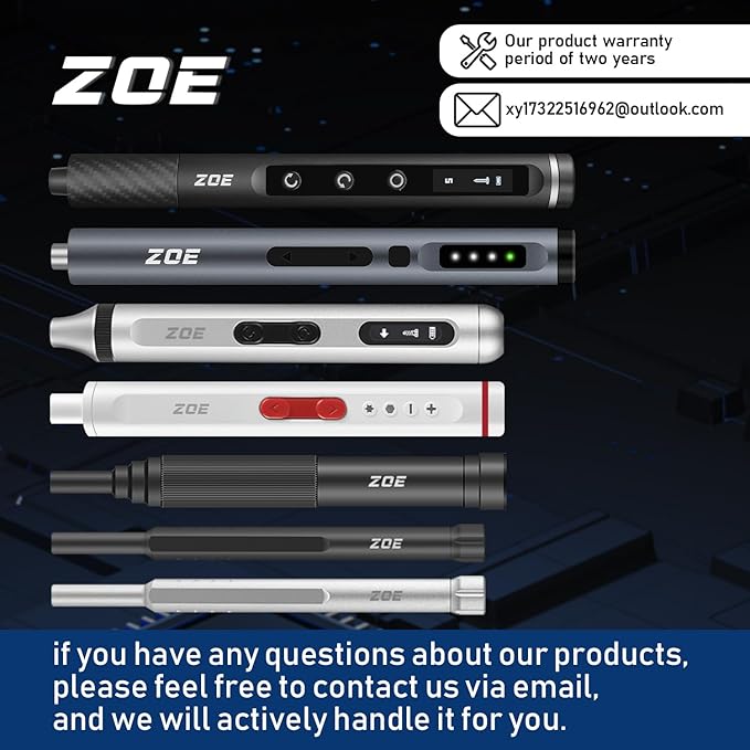 ZOE Electric Screwdriver, Mini Precision Screwdriver Set Cordless Screw driver - Image 9