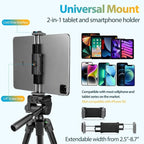 Aureday Phone Tripod Stand, 64” Extendable Cell Phone&Camera Tripod - Image 3