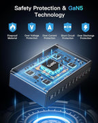 MEKIOJEO 12 Ports Aluminum Alloy 380W Charging Station Fast USB C Charger Block - Image 5
