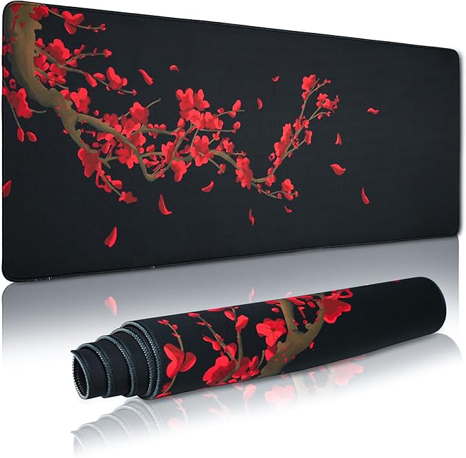 Large Gaming Mouse Pad for Desk, 35.4x15.7 Inch, Waterproof, Non-Slip Rubber by GMKWTL