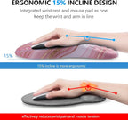 Mouse Pad Wrist Support, Laokiiy 2 in1 Keyboard Wrist Rest+ Ergonomic Mouse Pad - Image 2