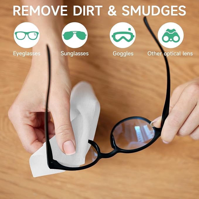 Lensmate 220 Count Lens Wipes for Eyeglasses, Pre-Moistened & Individually - Image 2