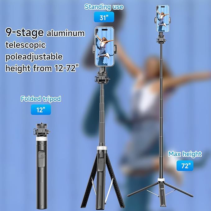 Tripod for iPhone, Selfie Stick for iPhone - Image 2