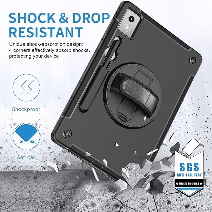 ZenRich Rugged Case for Lenovo Idea Tab Pro 12.7inch, Heavy Duty Shockproof - Image 6