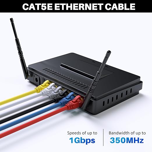 Cat5e Ethernet Cable 200 FT, Cat 5e Internet Cable, Standard RJ45 Connector - Image 4