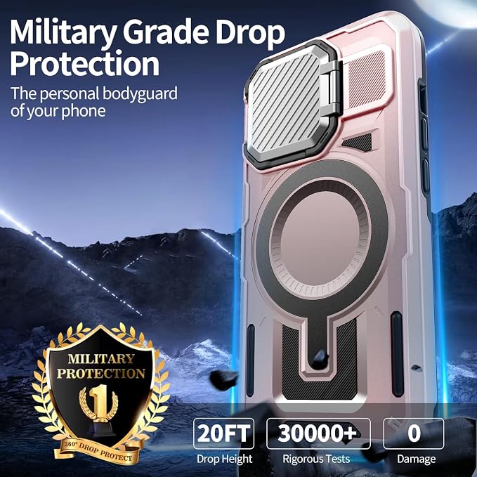 Camera Stand Case for iPhone 13 Pro, 2024 Version Military Grade Protective - Image 4