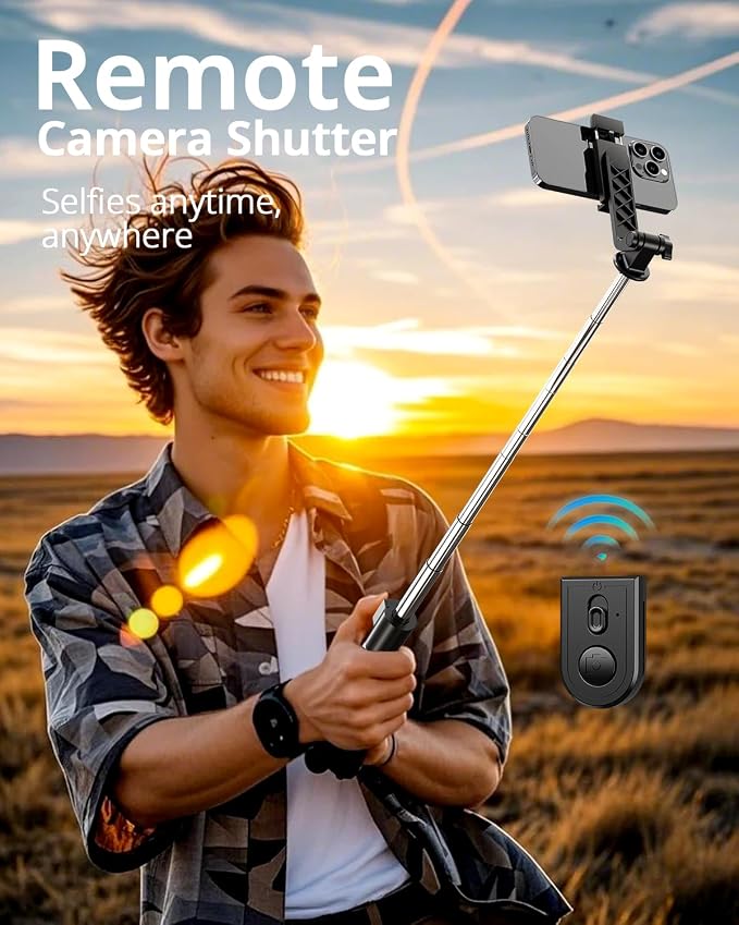 UBeesize Selfie Stick Tripod for iPhone and Android, Portable Selfie Sticks - Image 7