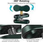 MINIFOCUS Aluminum 1" Ball Clamp Mount, Double Socket Arm, 360° Spring Clip - Image 4