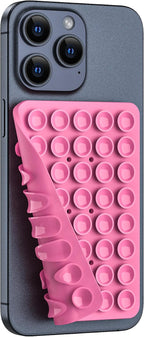 Silicone Double Sided Suction Phone Case Mount, Detachable Hands Free & Strong - Image 3