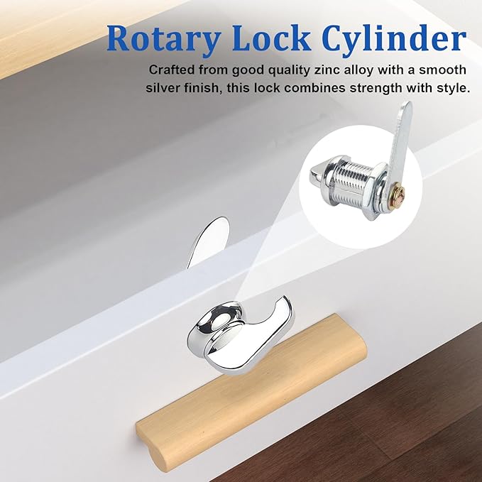 2 Pack Thumb Operated Offset Cam Lock Latch, Keyless Cam Lock Latch - Image 4