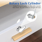 2 Pack Thumb Operated Offset Cam Lock Latch, Keyless Cam Lock Latch - Image 4