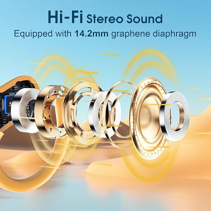 Wireless Earbuds 75hrs Bluetooth 5.4 Headphone Sport, 2026 Bluetooth Earbuds - Image 6