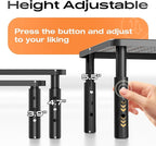Computer Monitor Stand Riser for Desk, 3 Height Adjustable PC Laptop TV Desktop - Image 2