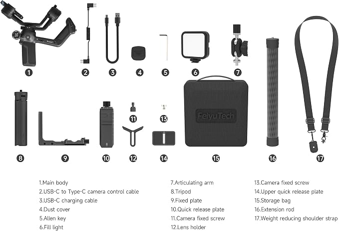 FeiyuTech SCORP 3 KIT Gimbal Stabilizer - Image 9