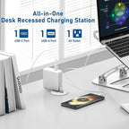 Desktop Power Grommet 2 Inch Hole, PD 30W USB C Fast Charging Station, Recessed - Image 4