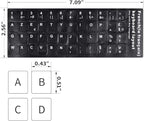 French Keyboard Stickers, Matte Vinyl Keyboard Sticker - Image 2