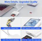 SD Card Reader for iPhone iPad, USB C & Lightning Dual Interface Memory Card - Image 7