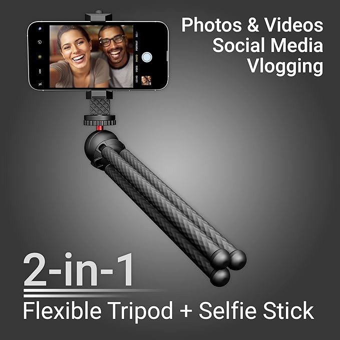 SquidGrip Flexible Cell Phone Tripod and Portable Action Camera Holder - Image 5