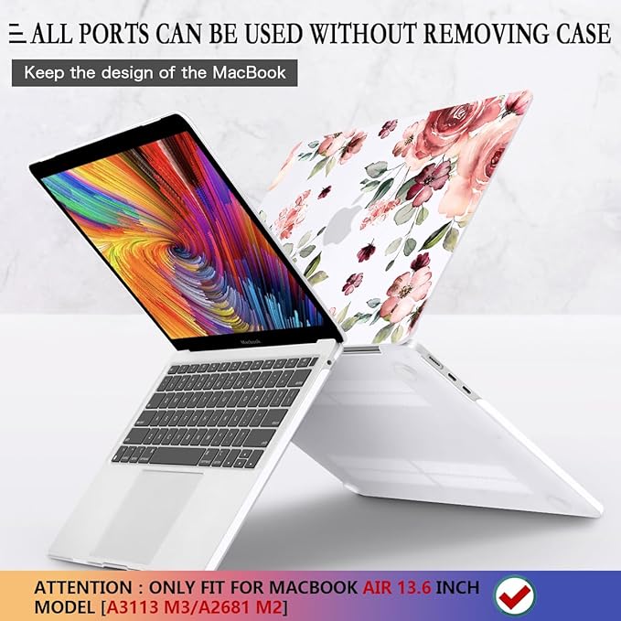 CISSOOK for MacBook Air 13.6 inch Case 2025 2024 2022 Release A3240 A3113 A2681 - Image 5
