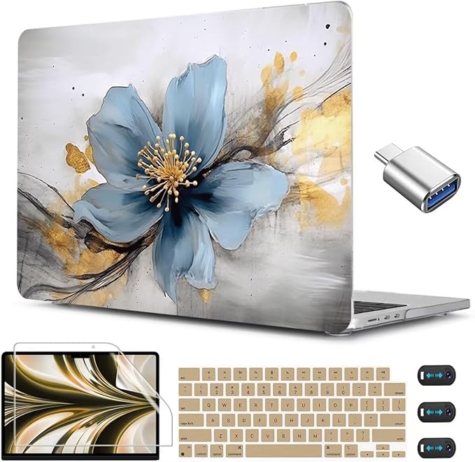 CISSOOK for MacBook Air 13.6 inch Case 2025 2024 2023 2022 Release Model A3240 by CISSOOK
