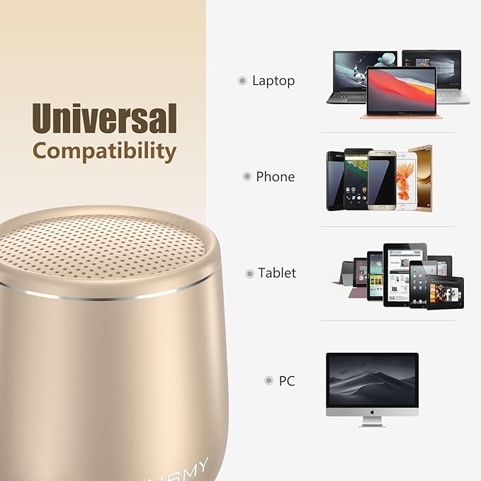 INSMY Small Bluetooth Speaker, Waterproof Mini Portable Wireless Speaker - Image 8