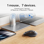 Rapoo MT760 PRO Wireless Mouse, NearLink + Bluetooth 5.0 Multi-Device, 12K DPI - Image 3