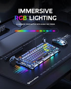 GravaStar Mercury K1 Pro Wireless Mechanical Gaming Keyboard, 75% Layout RGB - Image 5