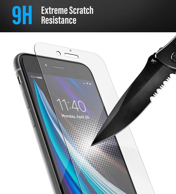 magglass Tempered Glass for iPhone SE Screen Protector Anti Bubble UHD Clear - Image 3