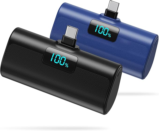 Portable Charger for iPhone 16/15 Series, 5200mAh PD USB C Power Bank Built-in by HETP