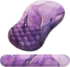 Mouse Pad Wrist Support, Laokiiy 2 in1 Keyboard Wrist Rest+ Ergonomic Mouse Pad by Laokiiy