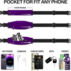USHAKE Slim Running Belt for Women Men-Runners Phone Holder Fanny Pack - Image 3