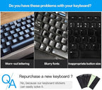 2PCS Russian Keyboard Stickers, Russian-Englsih Keyboard Letters Replacement - Image 2