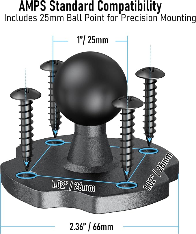 Heavy Duty Tablet Mount for Truck & Vehicle, Drill Base Tablet Holder for Truck - Image 7
