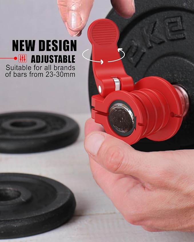 Barbell Clips 1 Inch Quick Release Weight Clamps 0.9-1.18inch Multi-Size - Image 3
