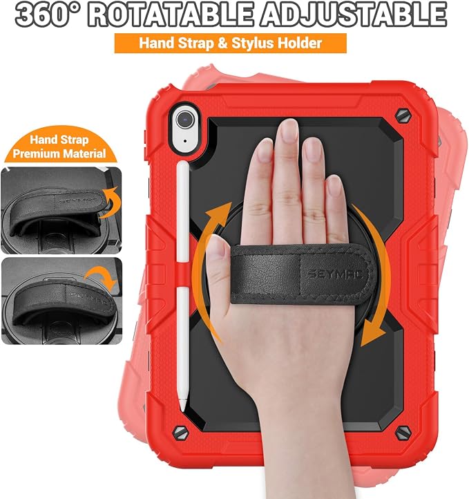 SEYMAC for iPad 11th/10th Generation Case 2025/2022, Sturdy Heavy Duty - Image 3