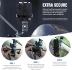 Motorcycle Phone Clip Kit, Anti-Theft Double Socket Arm/Angled Bolt-Head - Image 4