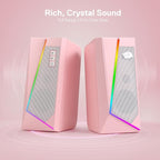Redragon GS520 RGB Desktop Speakers, 2.0 Channel PC Computer Stereo Speaker - Image 3
