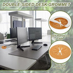 PATIKIL Desk Grommet 1-9/16", Light Brown - Image 3