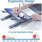 Laptop iPad USB C Docking Station Stand, Aluminum Tablet Holder, 8 in 1 USB C - Image 4
