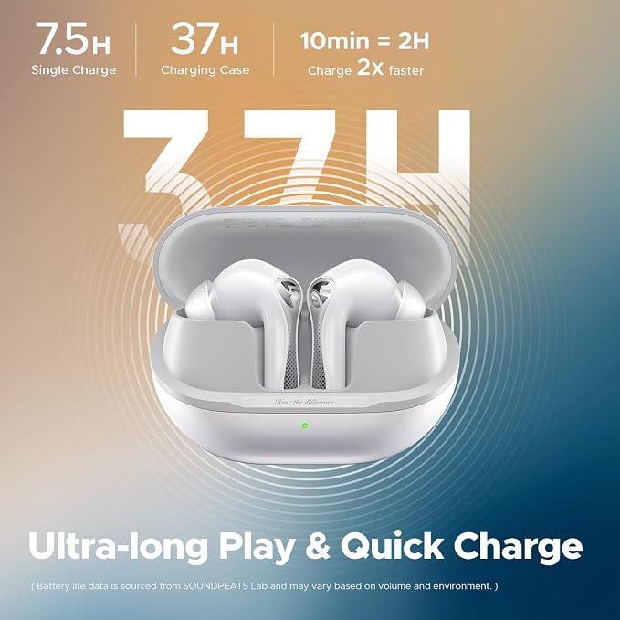 SoundPEATS Air5 Pro Adaptive Hybrid Noise Cancelling Wireless Earbuds, Qualcomm - Image 6
